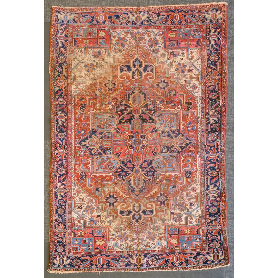 Antique Heriz Rug, Persia, 7.7 x 11.4 (1 of 6)