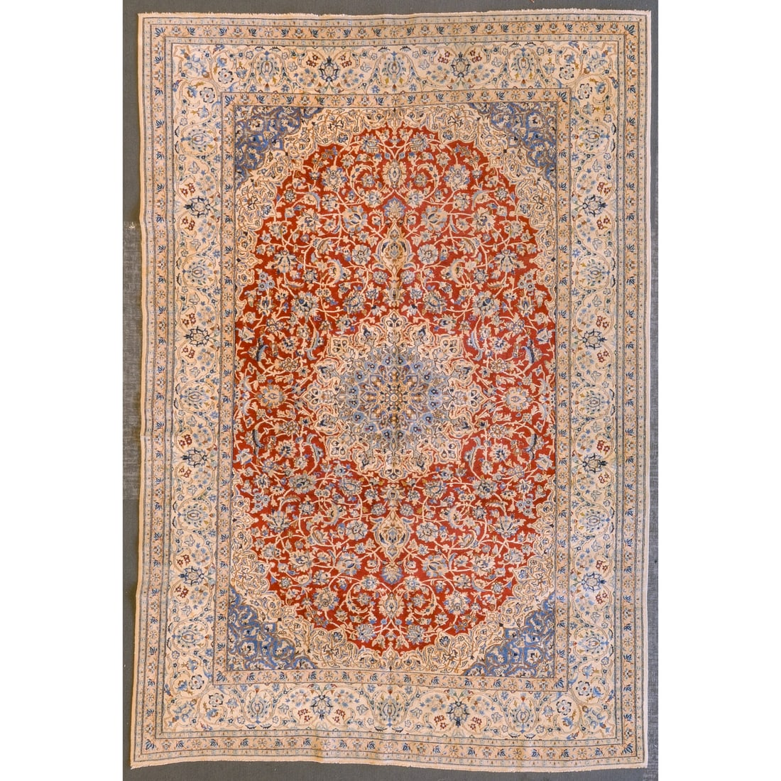 Naim Rug, Persia, 8.3 x 12: Modern, hand-knotted, silk and wool pile