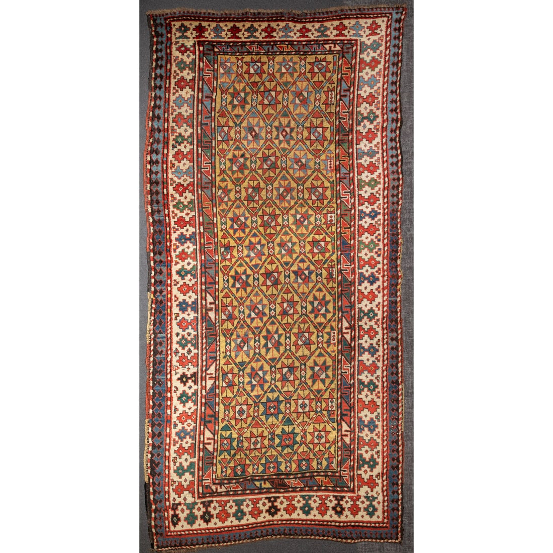 Antique Kazak Rug, Caucasus, 4.1 x 8.7 (1 of 4)