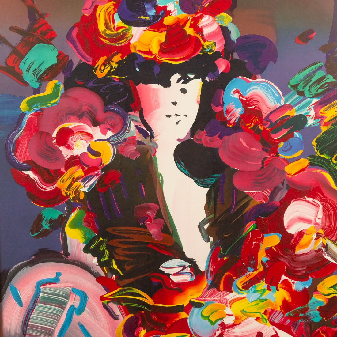 Peter Max. "Brown Lady," lithograph - 2