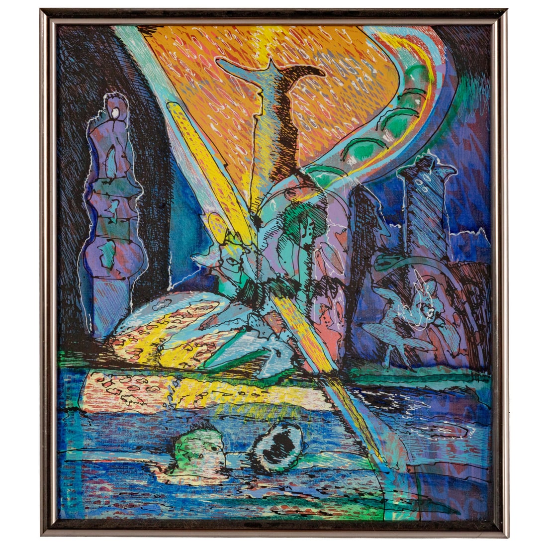 Mario Murua. "Vegetal," acrylic (1 of 5)
