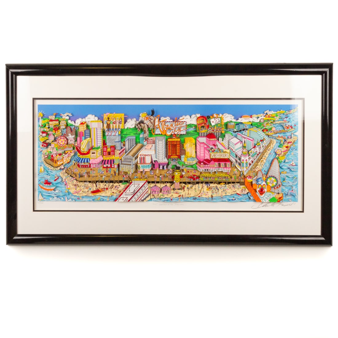 Charles Fazzino. "That Weekend At the Jersey Shore," screenprint (1 of 6)