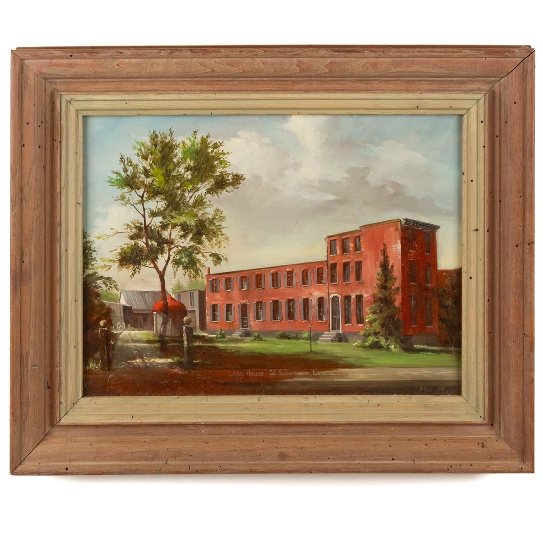 Melvin Miller. "Long House," oil (1 of 4)