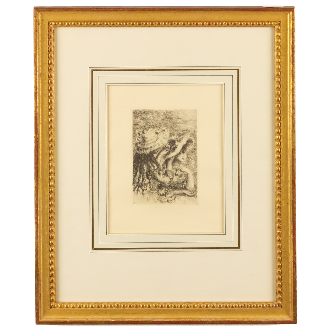 Pierre Auguste Renoir. "Le Chapeau Epingle," etching (1 of 5)