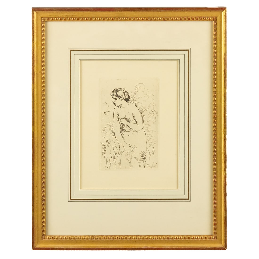 Pierre Auguste Renoir. "Baigneuse Debout," etching (1 of 4)