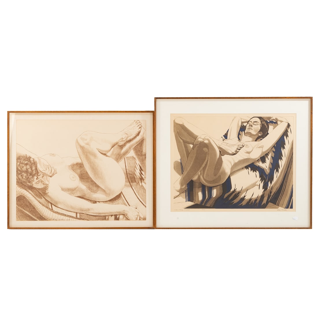 Philip Pearlstein. Two Female Nude Prints (1 of 5)