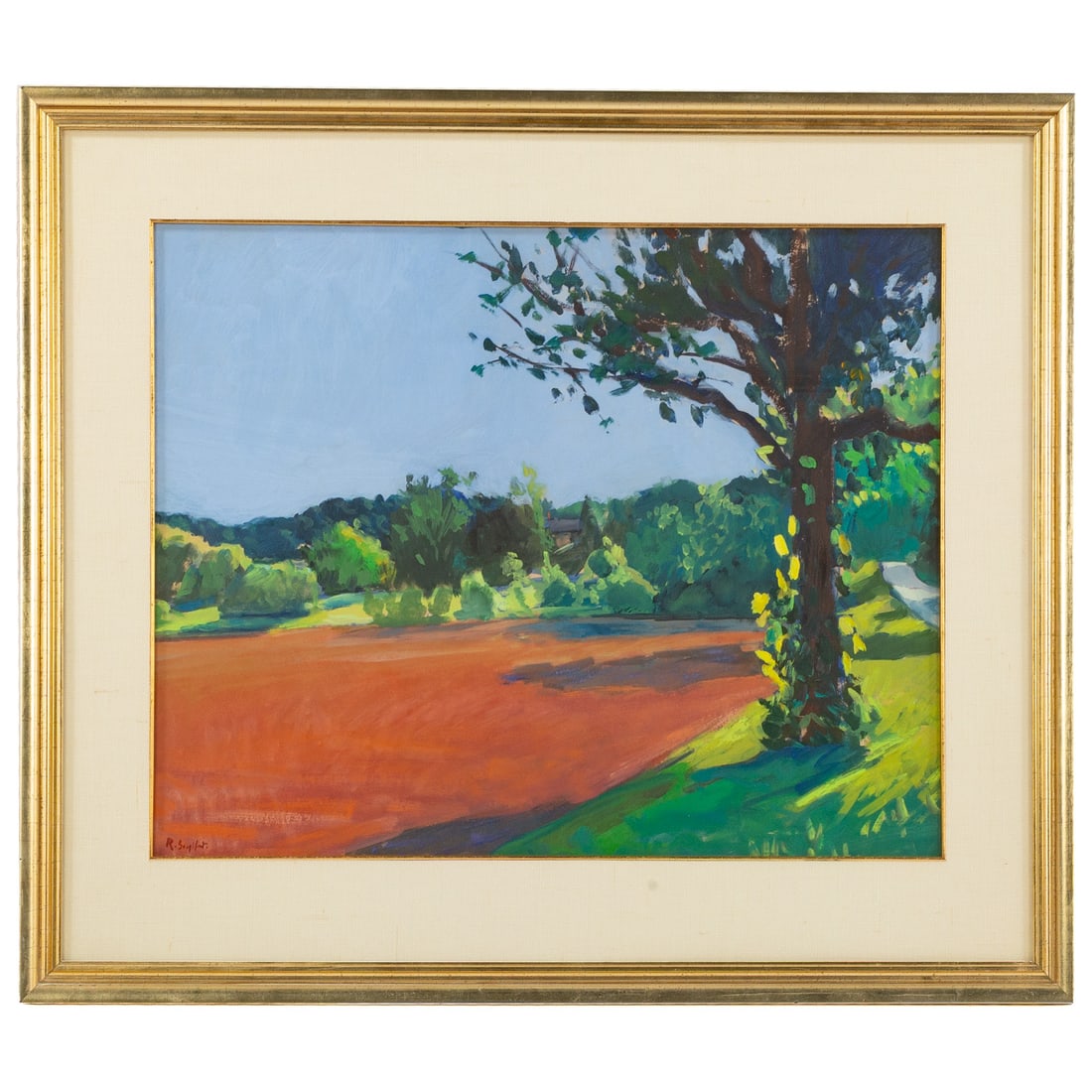 Robert Seyffert. Landscape with Tree, oil (1 of 4)