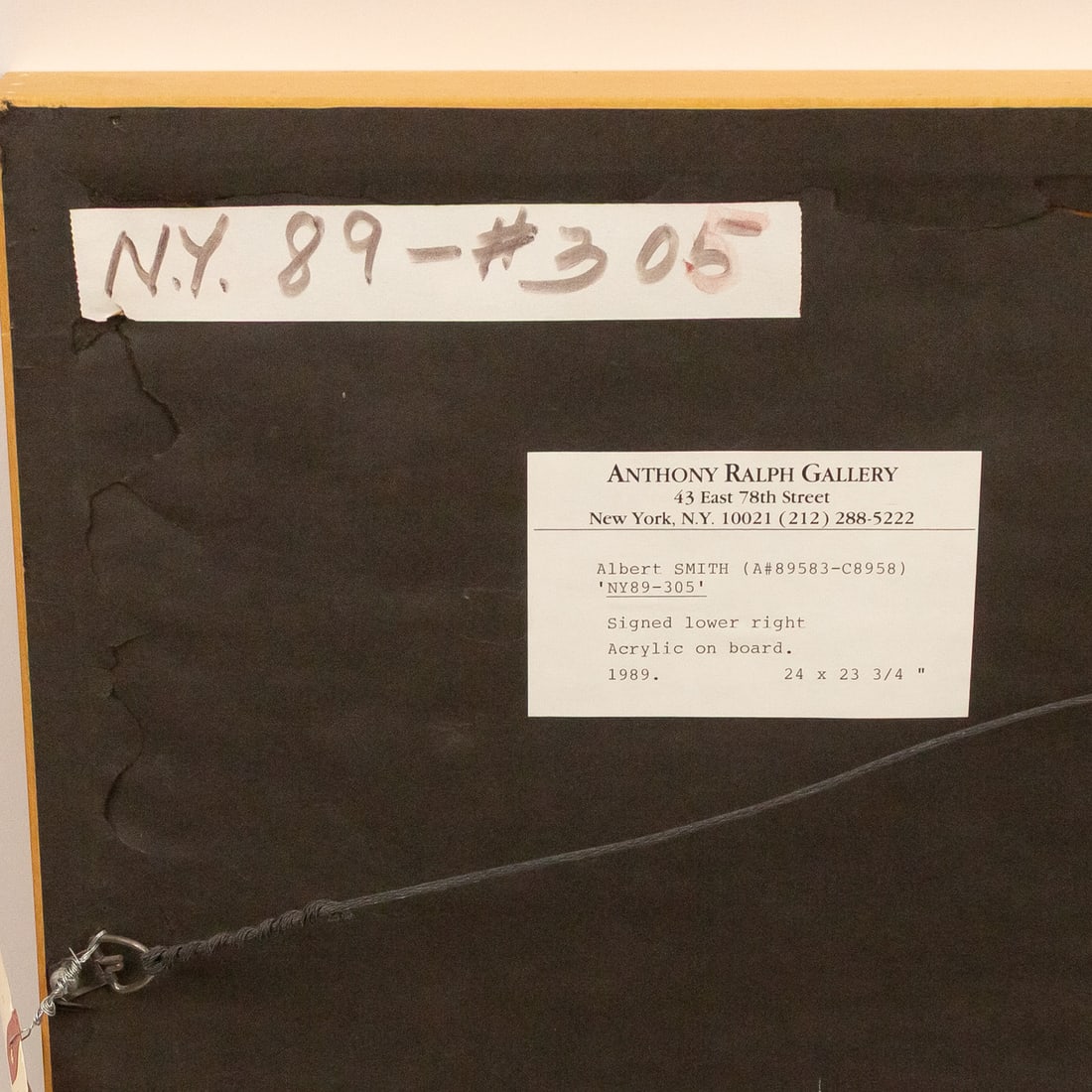 Albert E. Smith. "NY89-305," acrylic - 4