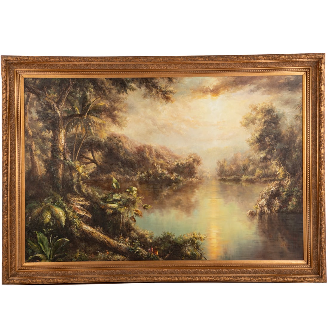 American School. Tropical River Landscape, oil (1 of 5)
