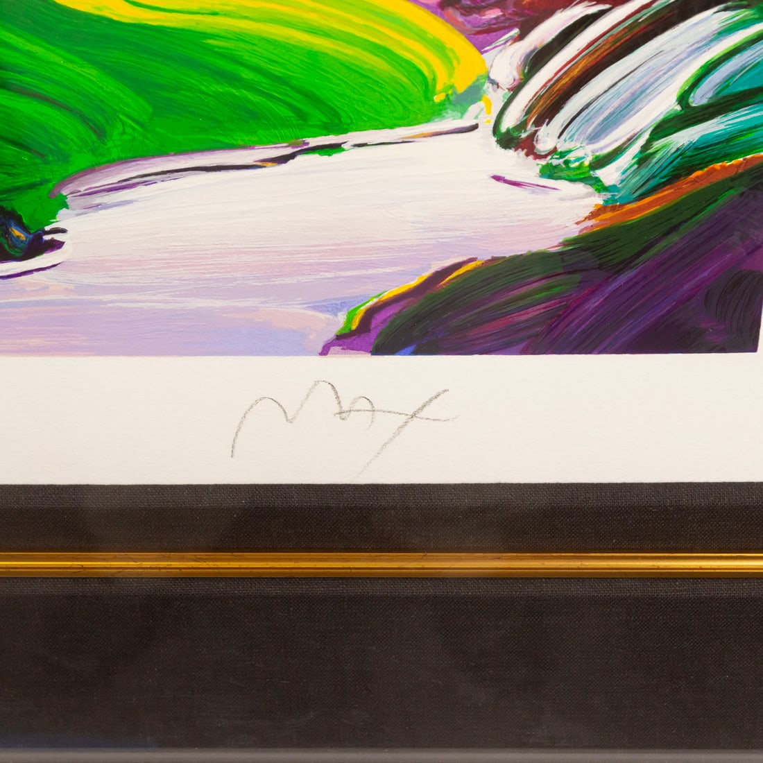 Peter Max. "Without Borders," serigraph - 2