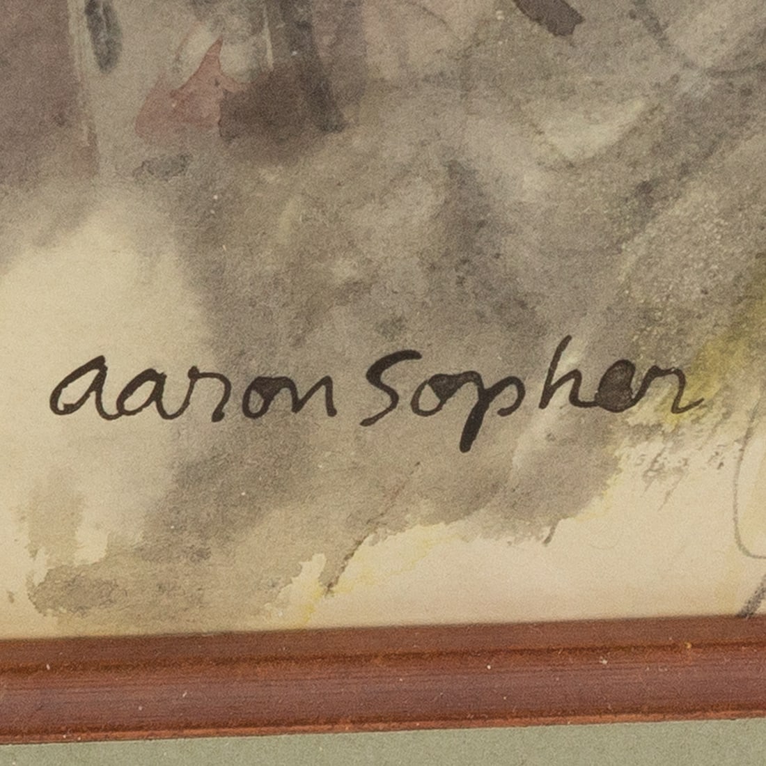 Aaron Sopher. "Burlesk," mixed media - 3