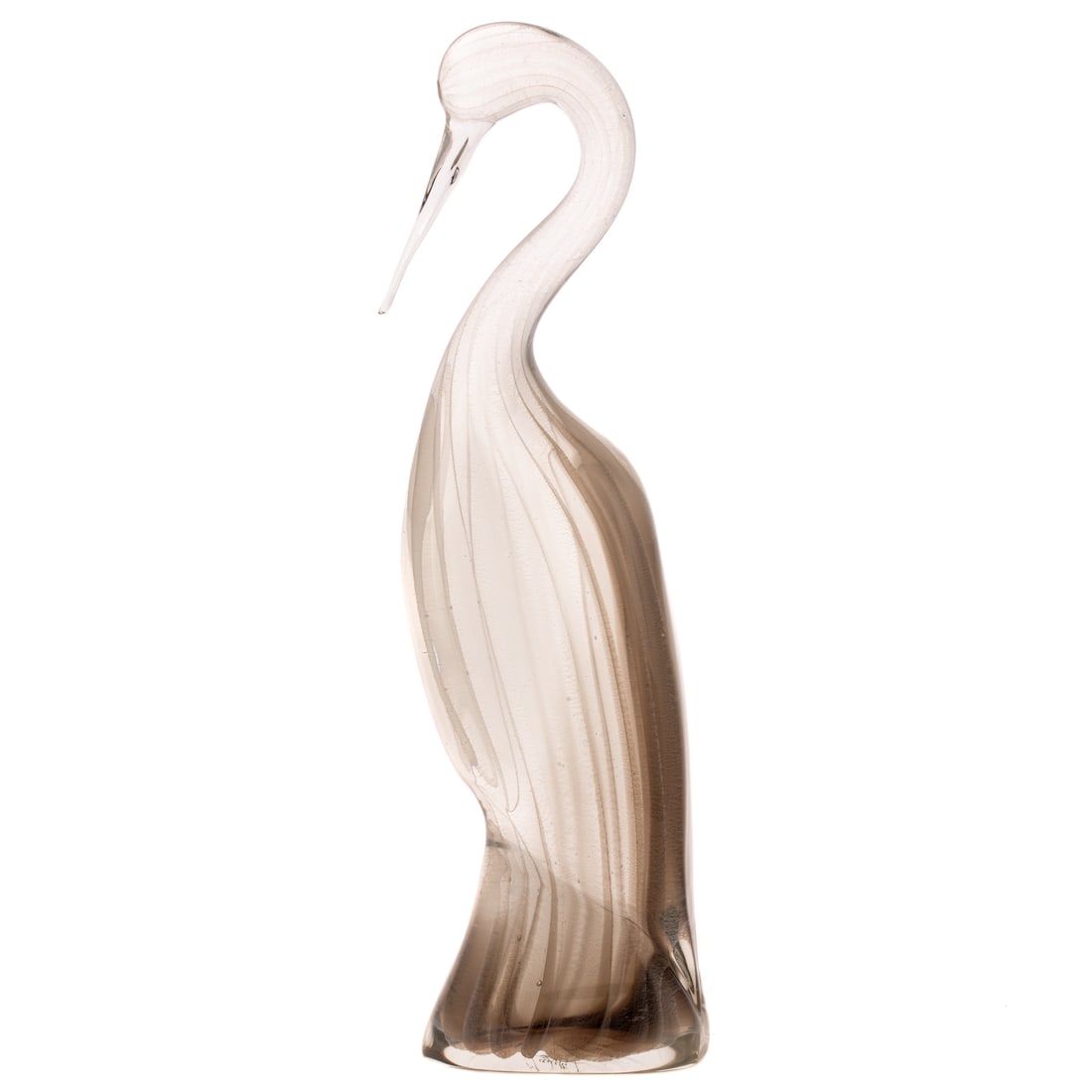 Licio Zanetti Murano Art Glass Crane (1 of 3)
