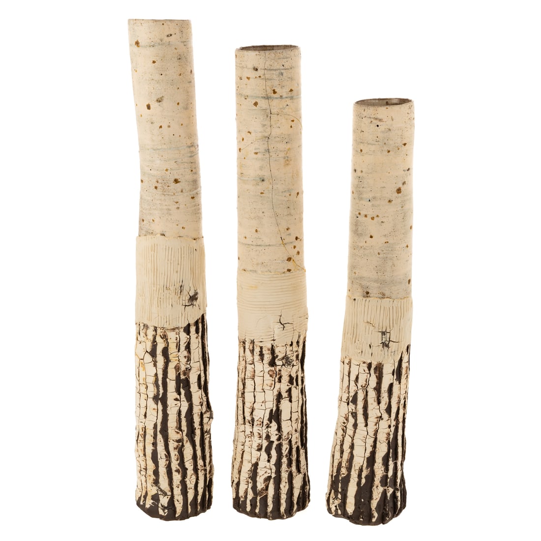 Three Ani Kasten Pottery "White Birch Totems" (1 of 5)