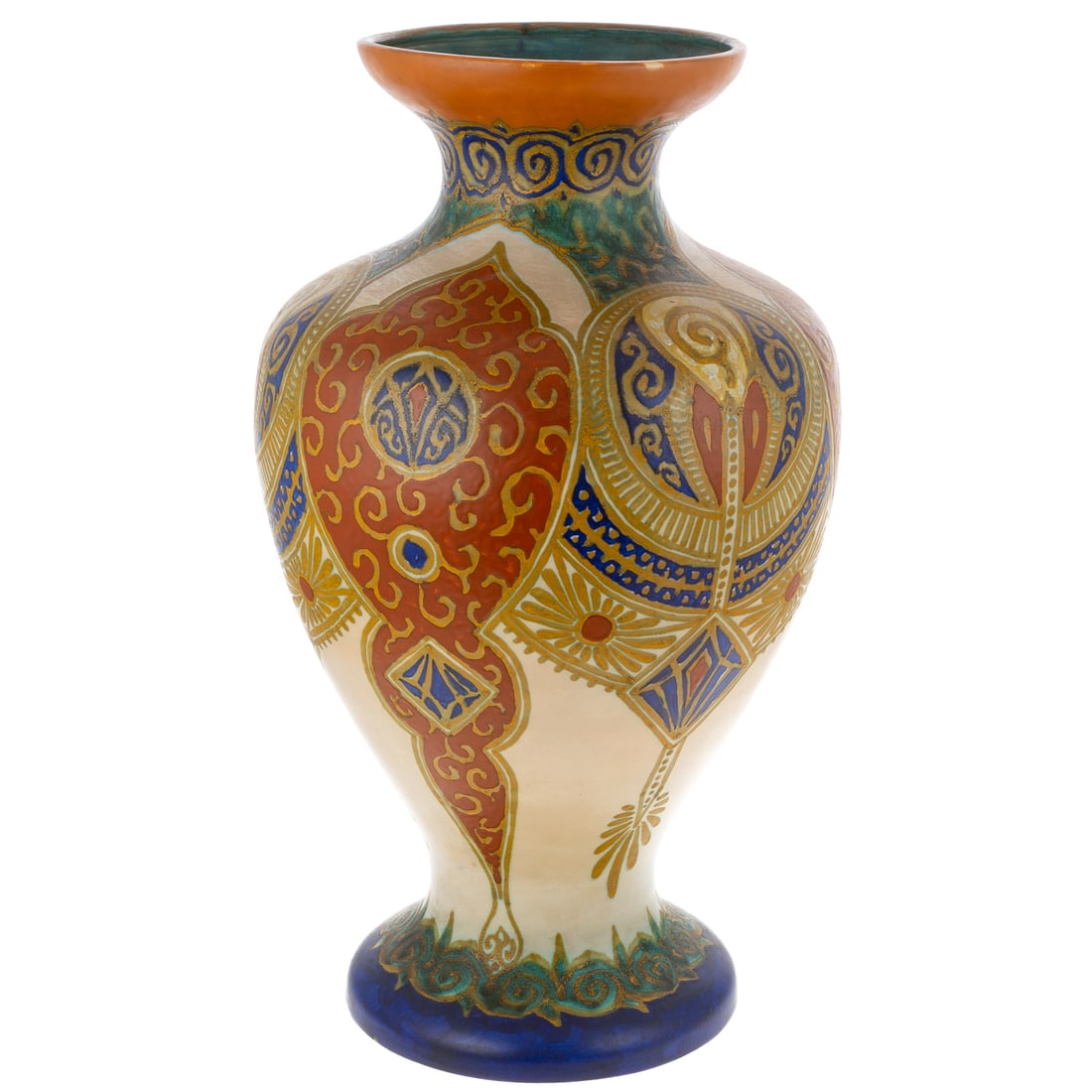 Zenith Gouda Art Pottery Art Nouveau Style Vase (1 of 6)