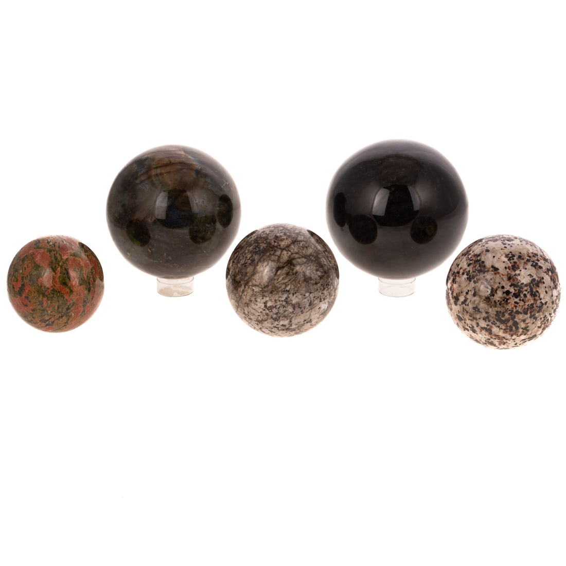 Five Mineral Spheres (1 of 4)