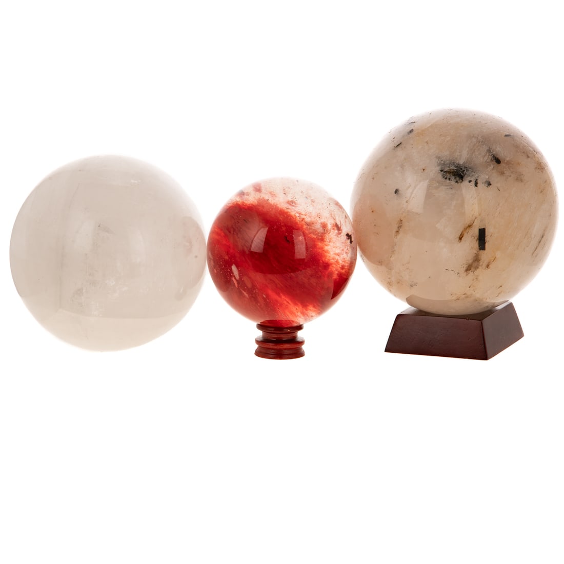 Three Large Mineral Spheres (1 of 4)