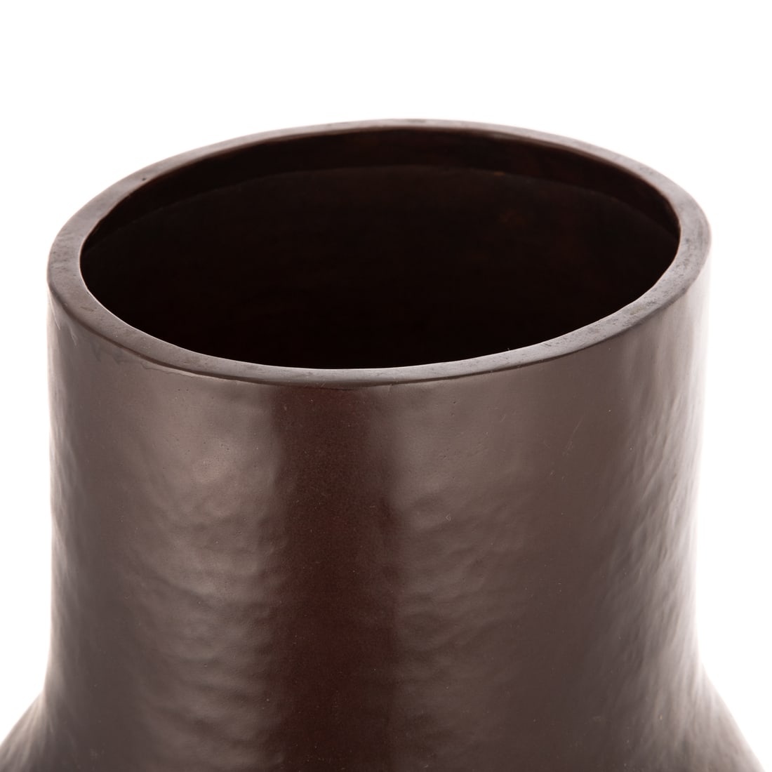 A Robert Kuo Hammered Copper Vase - 2