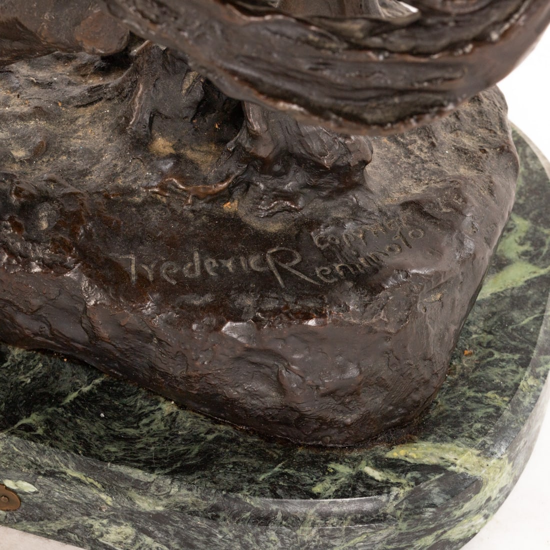 After Frederick Remington "Rattlesnake," bronze - 3