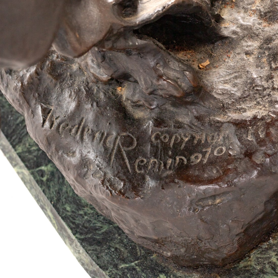 After Frederick Remington "Rattlesnake," bronze - 4
