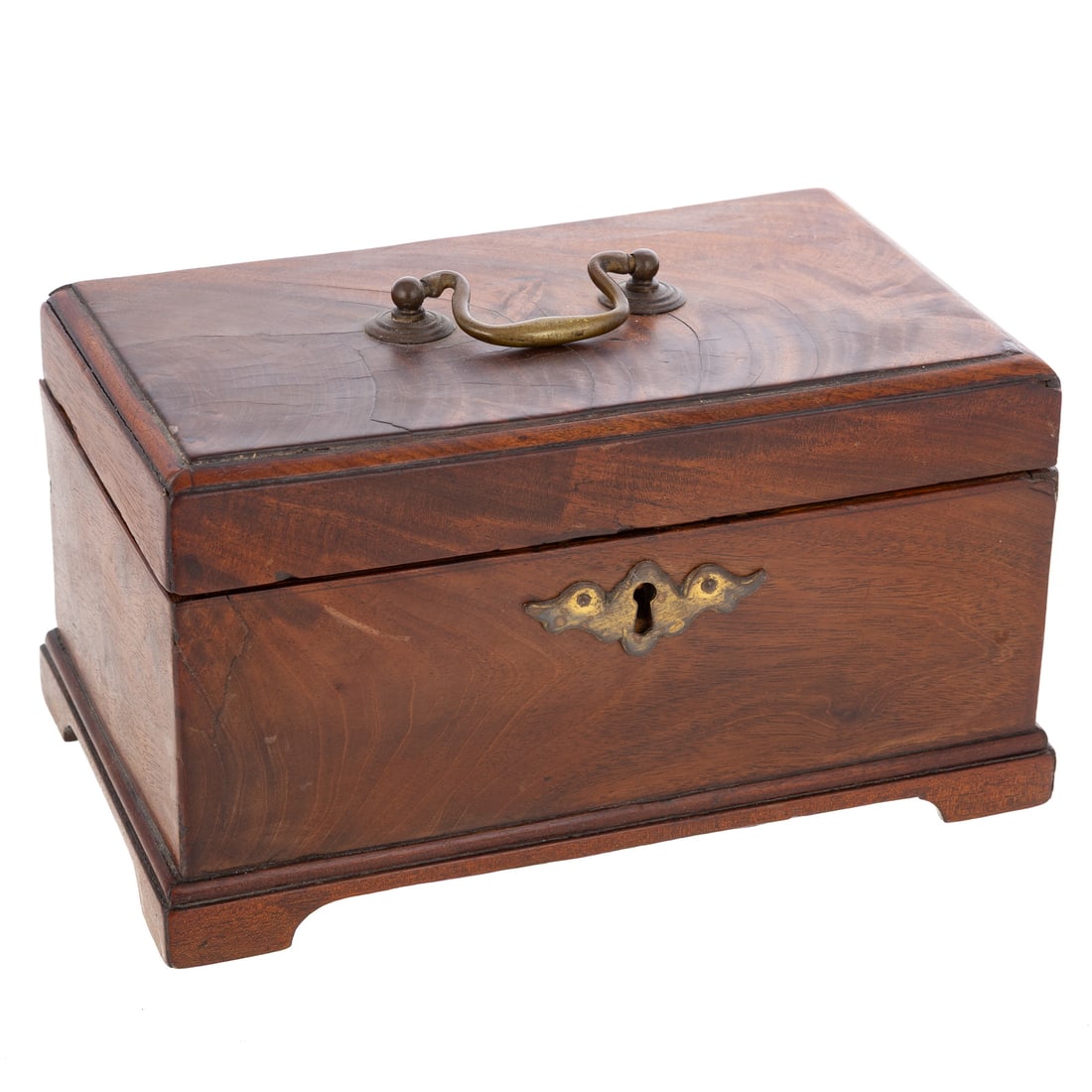 An English Mahogany Tea Caddy/Music Box (1 of 6)