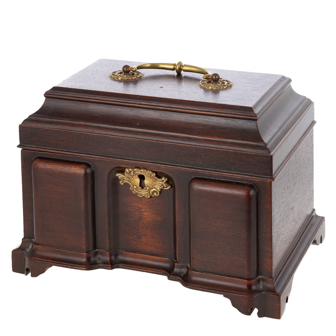 An American Block Front Tea Caddy (1 of 4)