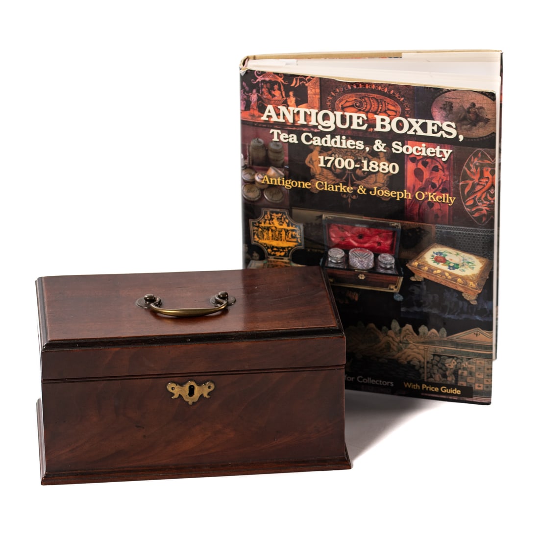 A Georgian Mahogany Tea Caddy & Book (1 of 5)