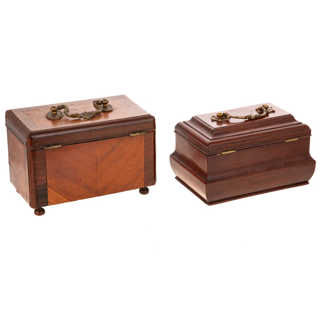 Two Mahogany Tea Caddies - 2