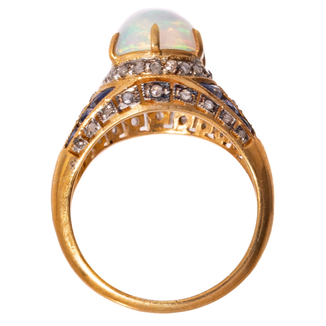 An Opal & Diamond Ring - 4