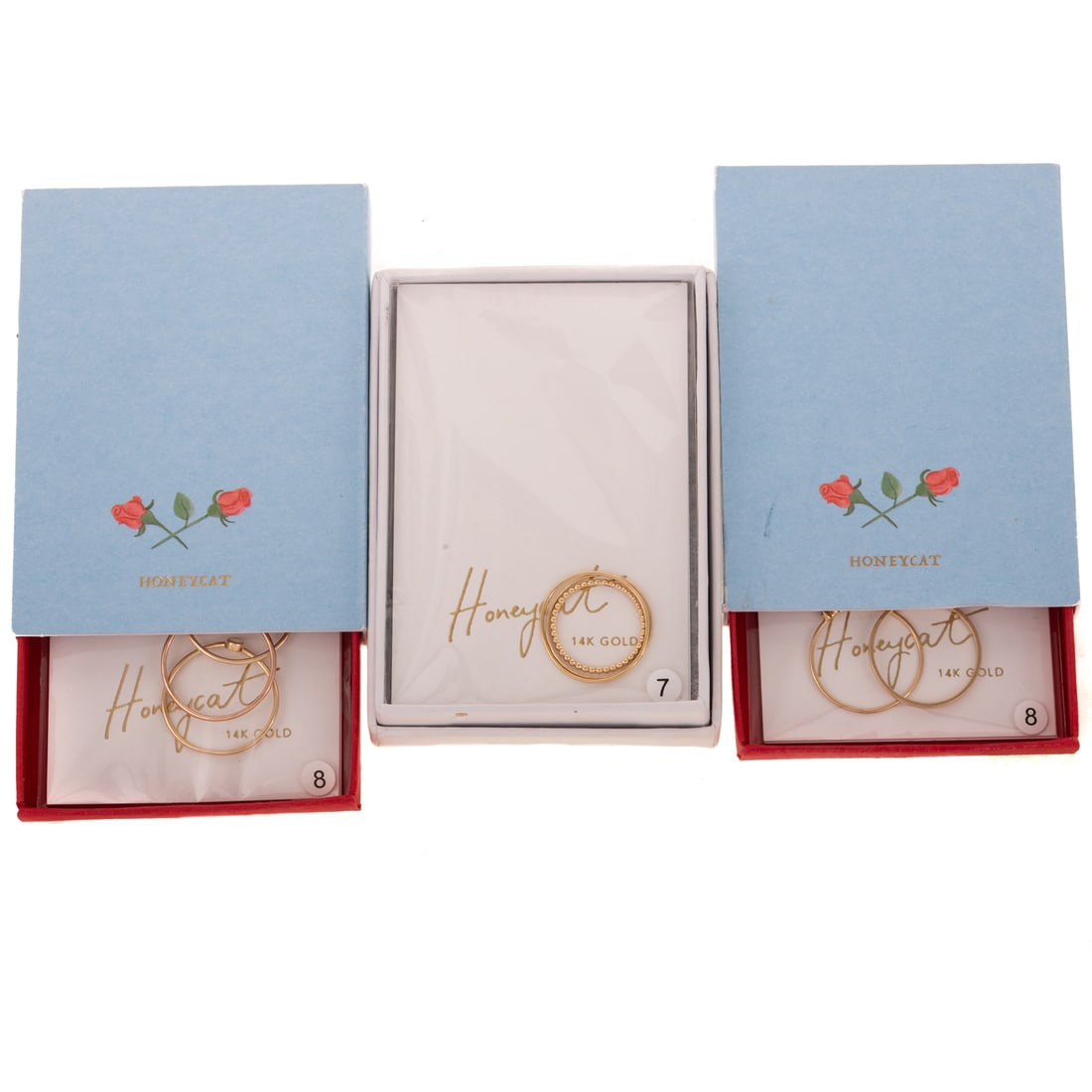 A Collection of Stacking Rings by Honeycat in 14K (1 of 5)