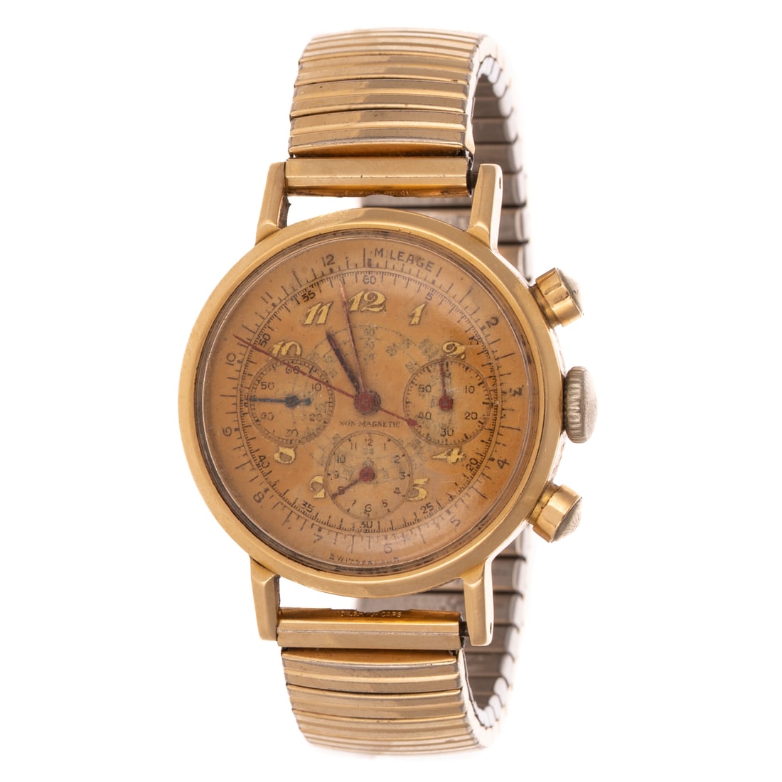 A Mid-Century Movado Wrist Watch in 14K (1 of 5)