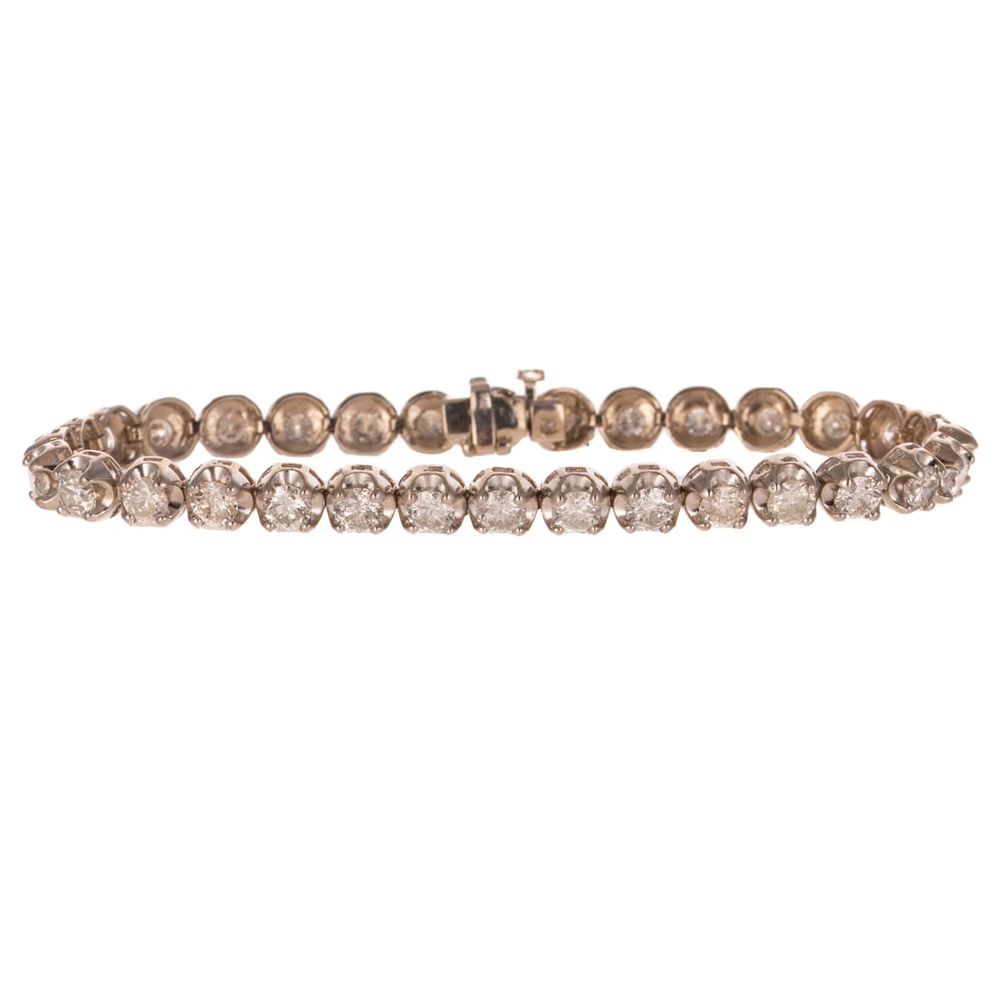 An 8.00 ctw Diamond Line Bracelet in 14K (1 of 4)