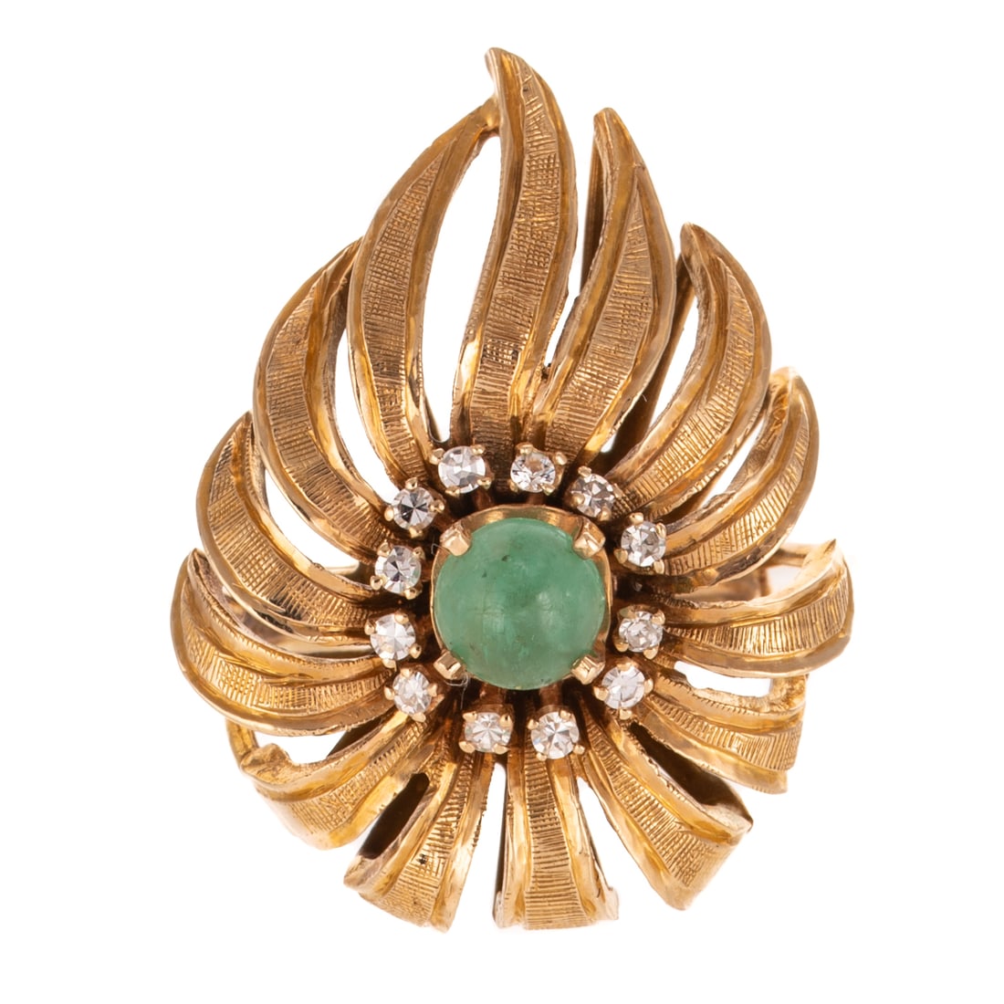 A Vintage Emerald & Diamond Ring in 14K (1 of 4)