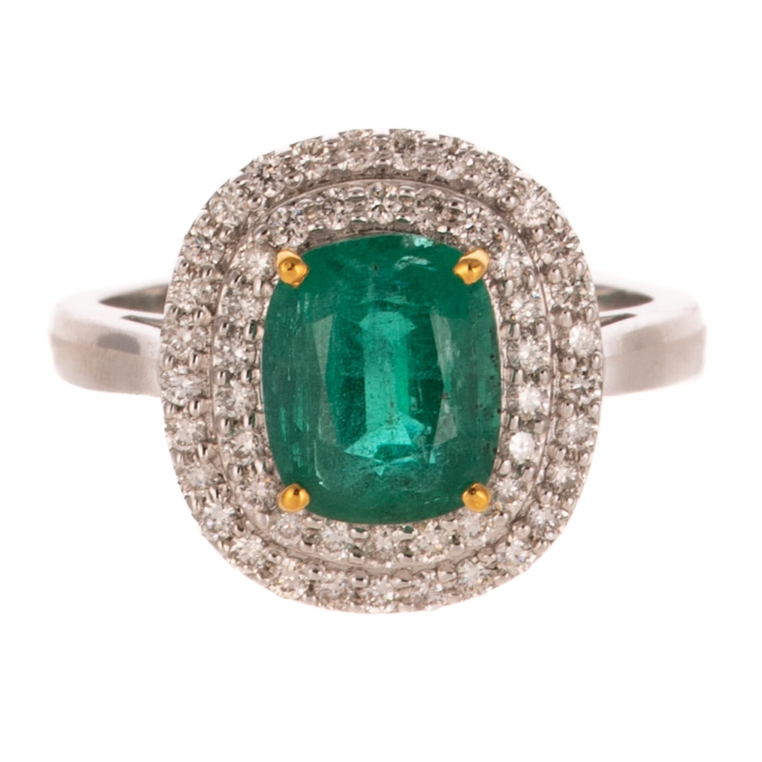 An Emerald & Diamond Ring in 14K (1 of 5)