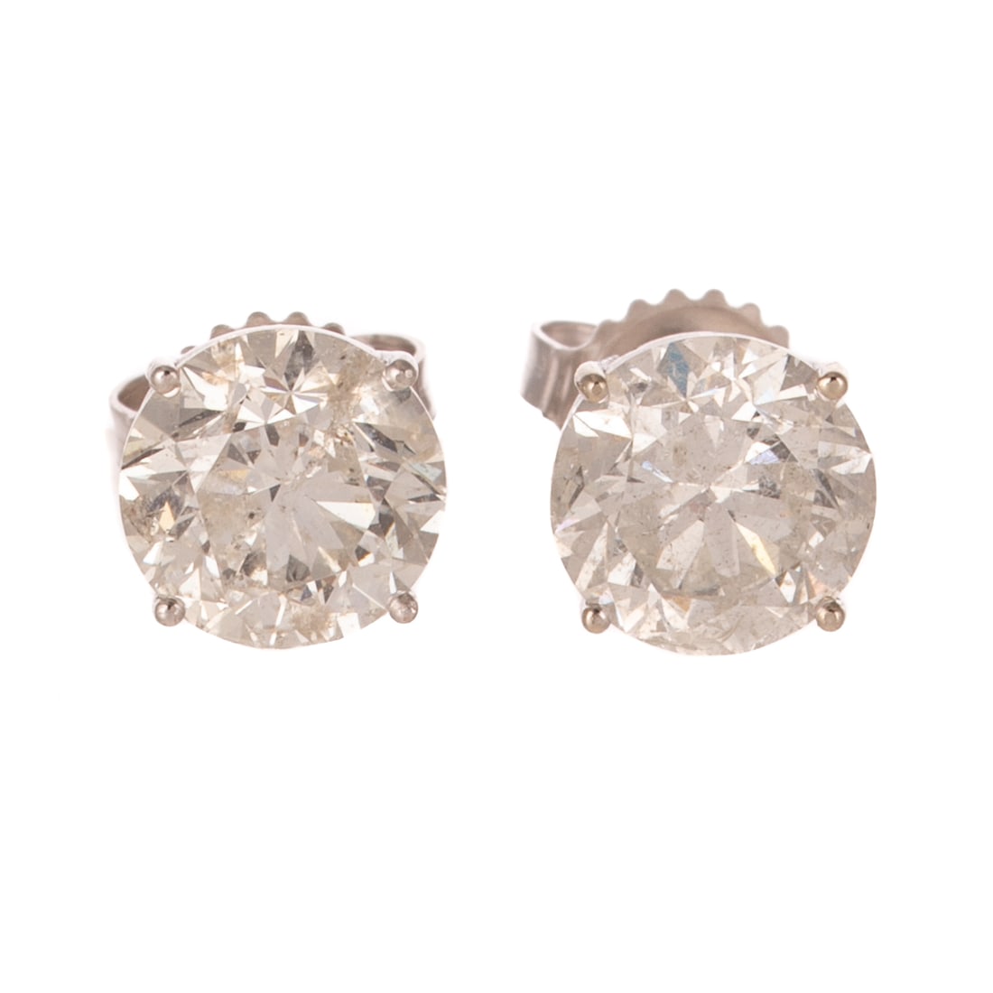 A Pair of 4.10 ctw Diamond Studs in 14K (1 of 3)
