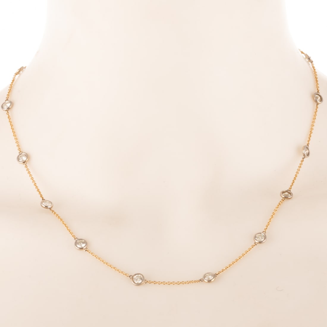 A 2.90 ctw Diamond by the Yard Necklace in 14K (1 of 4)