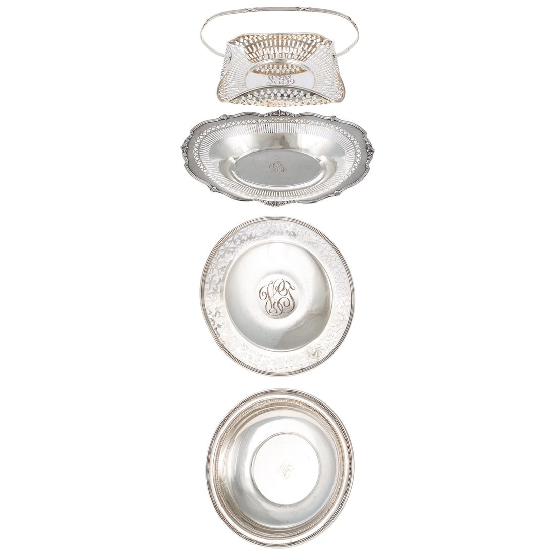 Four Pieces of American Sterling Hollowware (1 of 13)