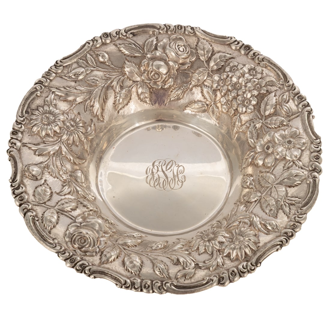Schofield Sterling Repousse Bowl (1 of 3)