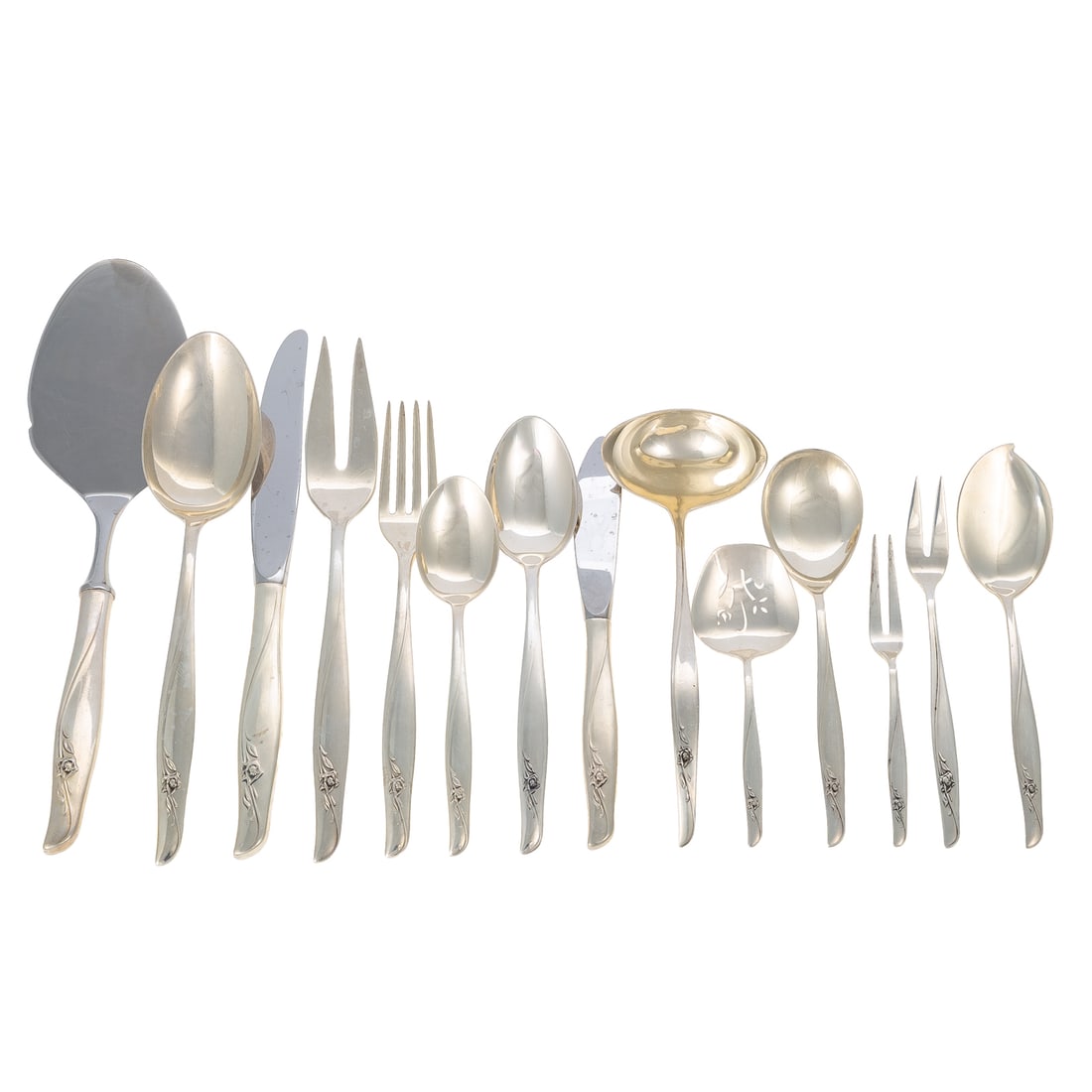 Gorham Sterling "Sea Rose" Flatware Service (1 of 7)