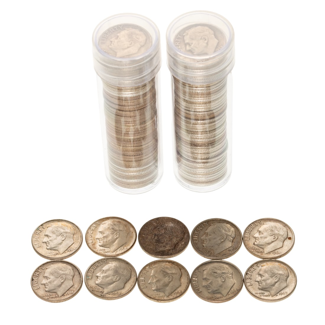 110 Silver Dimes (1 of 3)