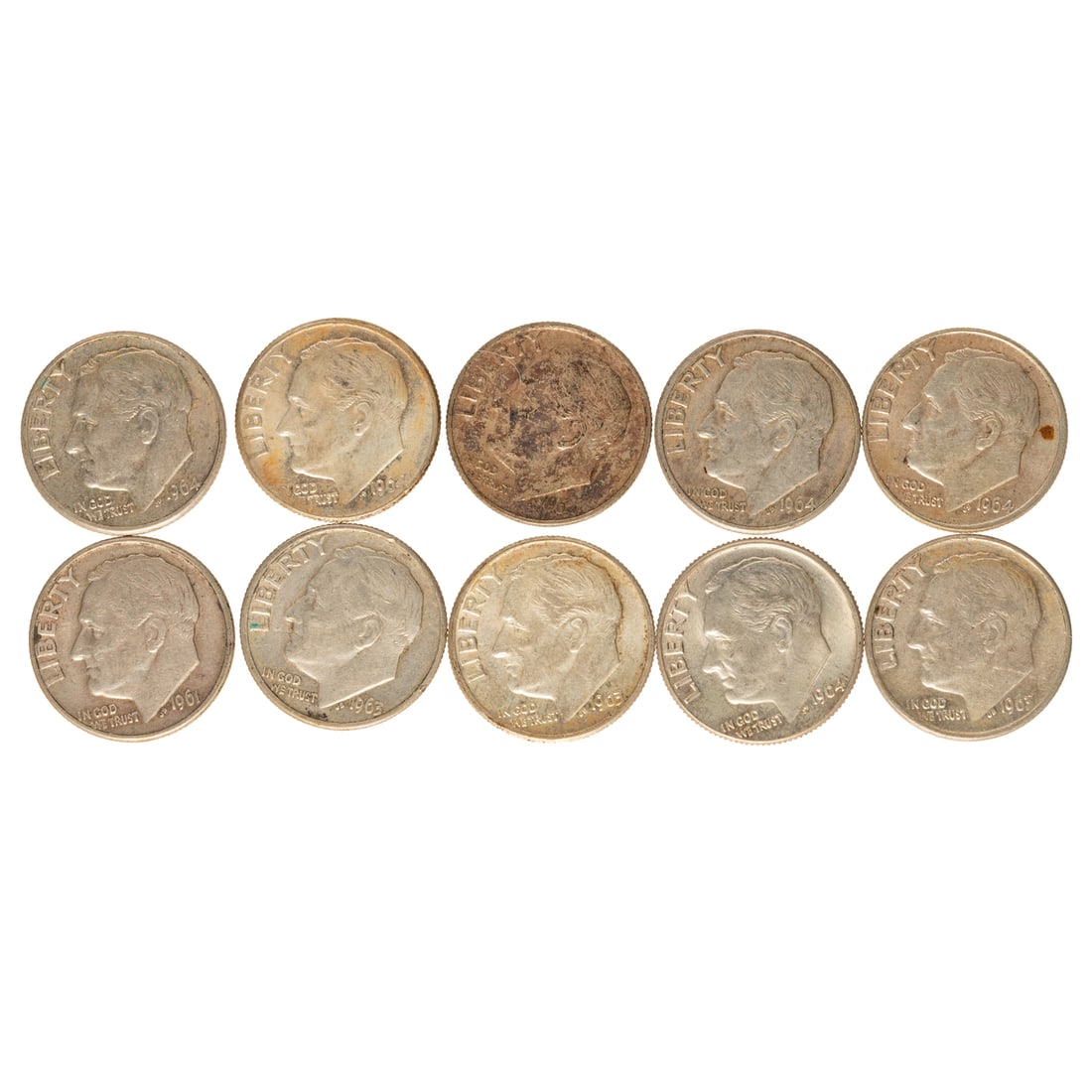 110 Silver Dimes - 2