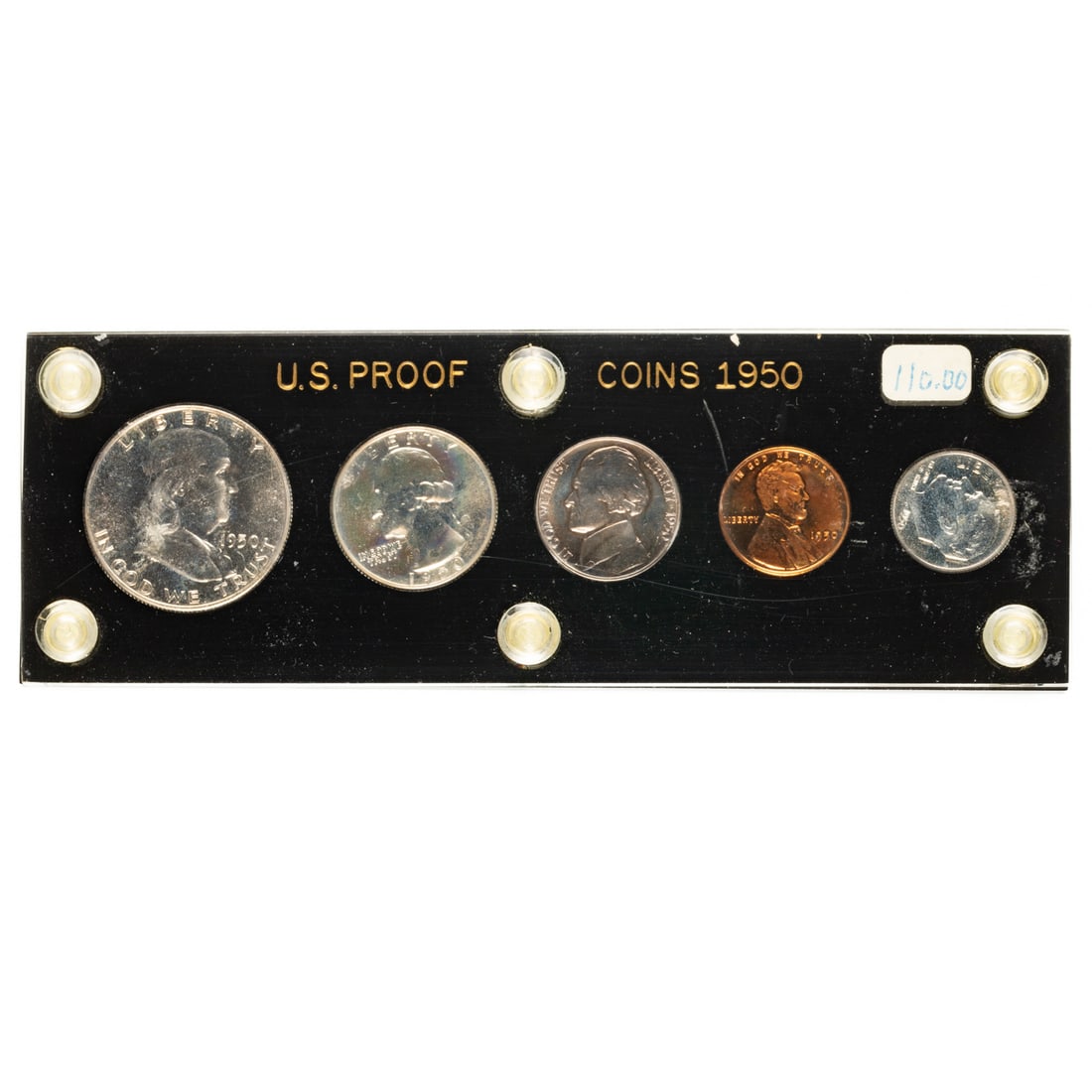 1950 Proof Set in Capital Plastic Case: Nice set, very little if any toning