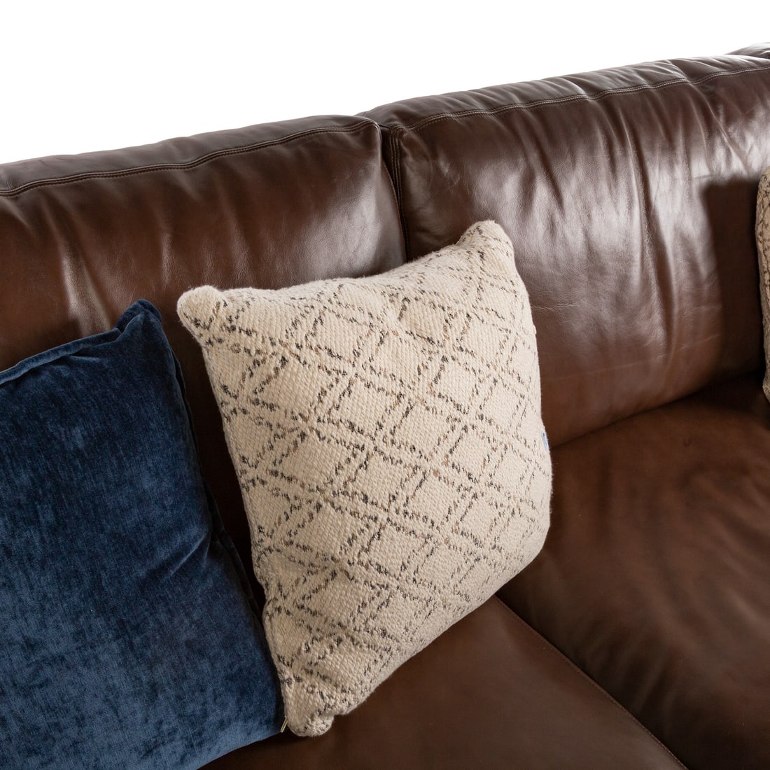 Pottery Barn Leather Contemporary Sofa - 2