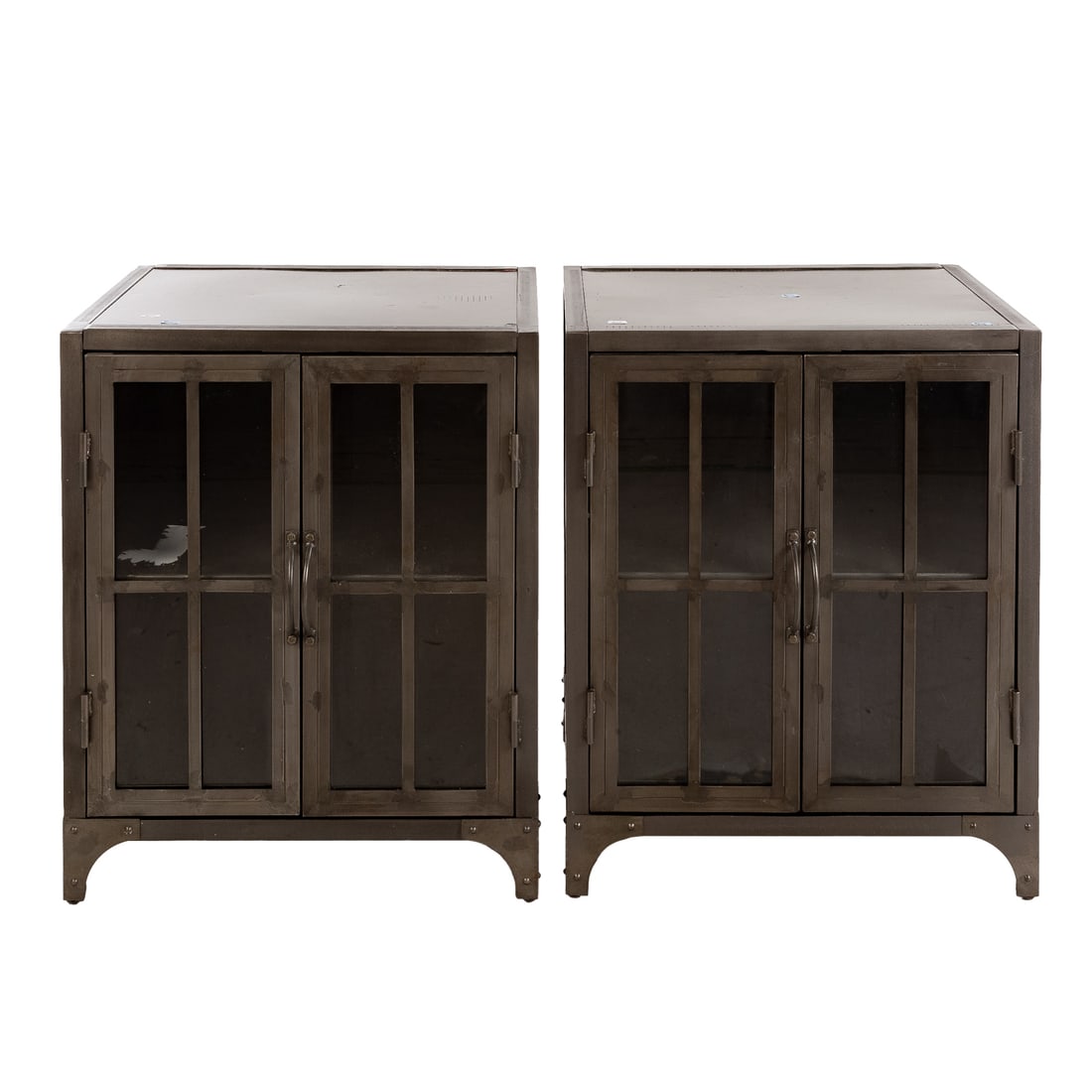 A Pair of World Market "Virgil" Metal Cabinets (1 of 5)
