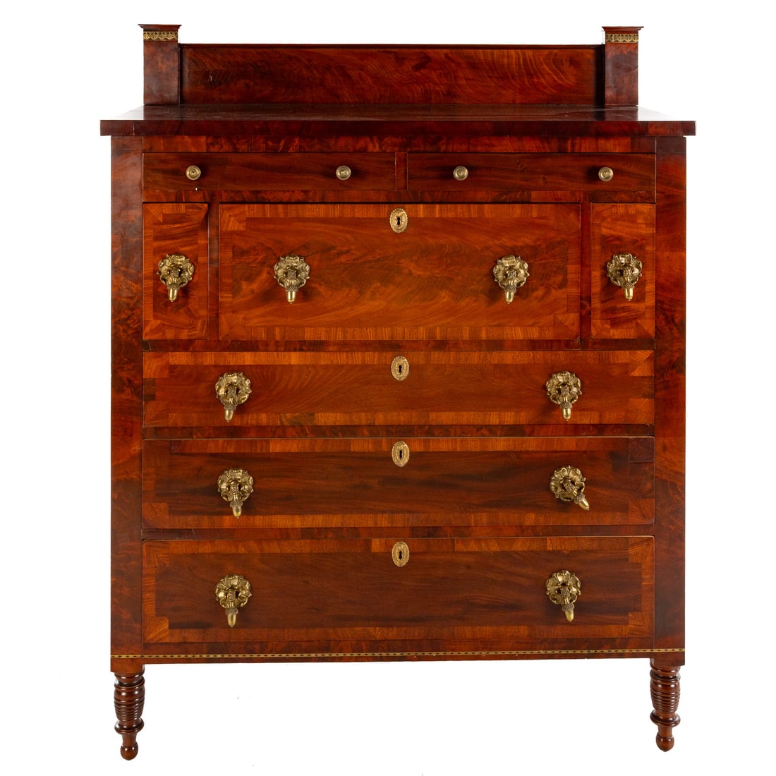 American Empire Mahogany Chest of Drawers (1 of 7)