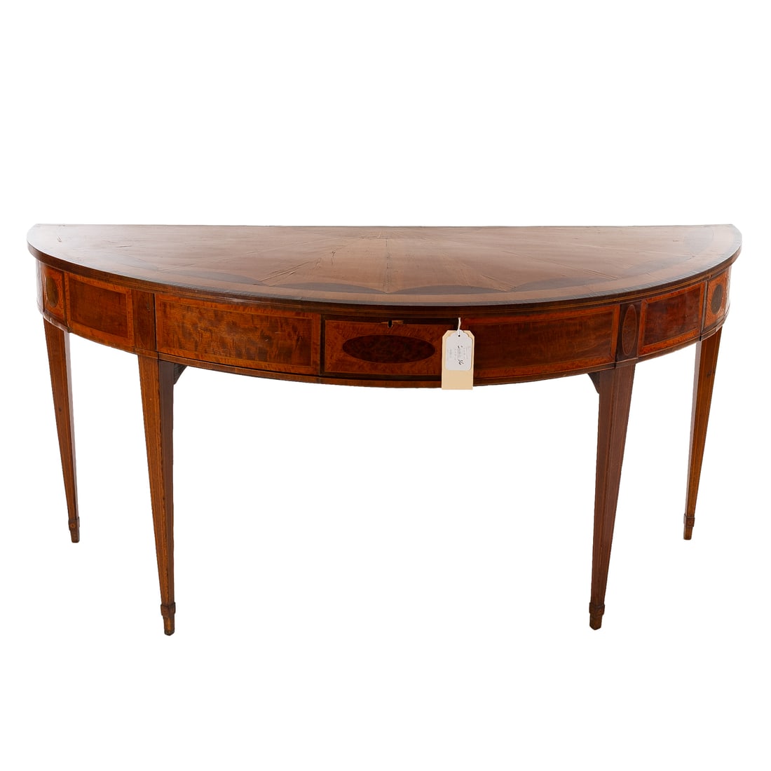 George III Inlaid Satinwood Demilune Pianoforte (1 of 7)