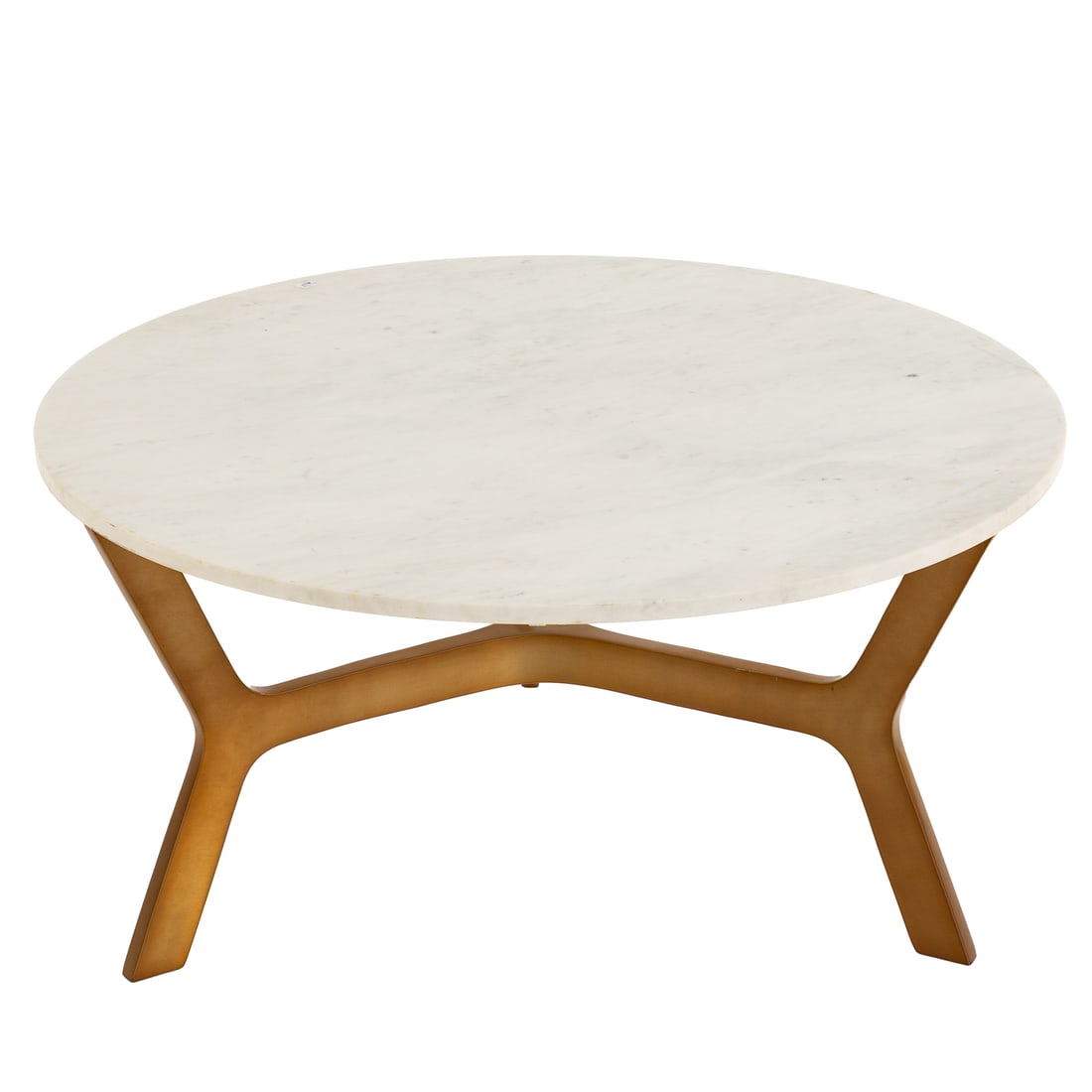 Crate & Barrel "Elke" Marble Top Coffee Table (1 of 5)