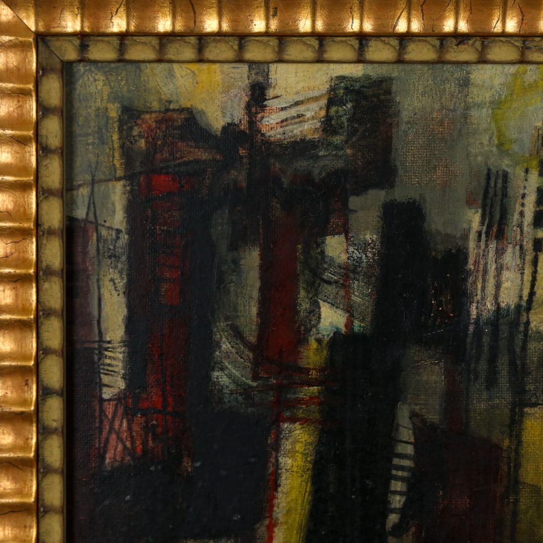 AFRO (Basaldella). "Brooklyn Bridge," mixed media - 2