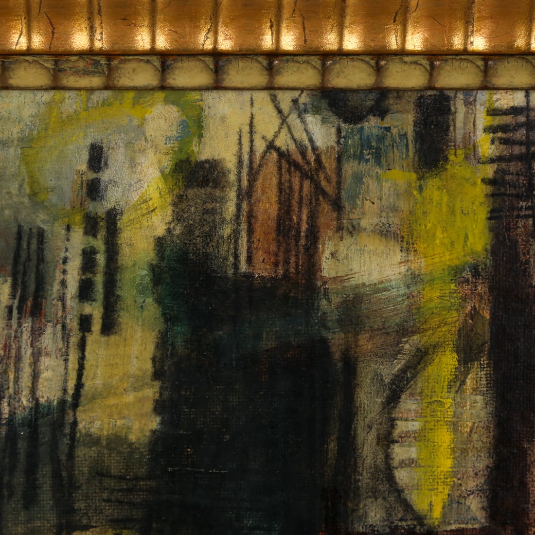 AFRO (Basaldella). "Brooklyn Bridge," mixed media - 3