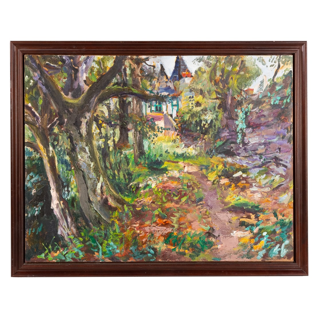 Raoul Middleman. "Sous Bois du Chateau," oil (1 of 4)