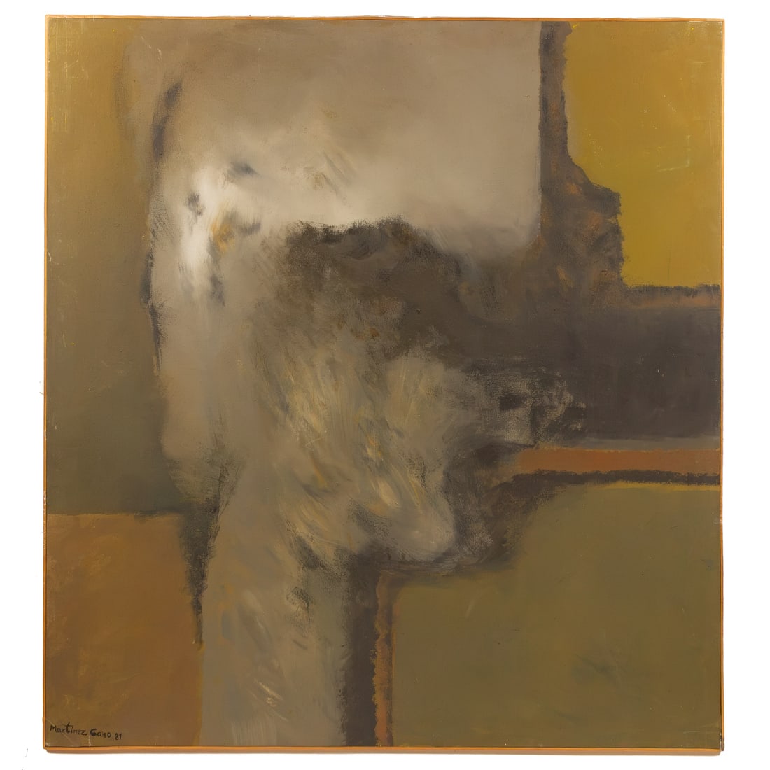 Joaquin Martinez Cano. Untitled, oil: (Spanish, b. 1953) Oil on canvas, 1981, signed and dated ll, 51 x 47 in, unframed Provenance: From the Estate of Michael L. Milligan, Baltimore, MD